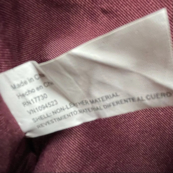 Wine color chain strap tassel bag burgundy red Bin8 - Picture 12 of 13